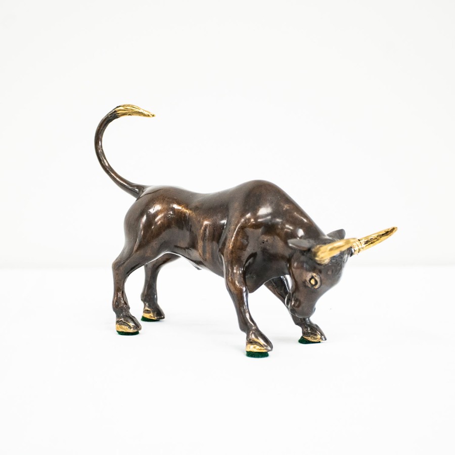 Bronze and Gold Ornamental Bulls