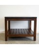 Square Leg Contemporary Side Table in Teak