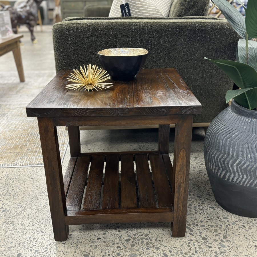 Side Table - Rustic Teak