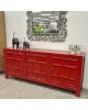 Divide 3 Door Sideboard - Red