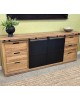 Forged Iron Sideboard - Reclaimed Oak