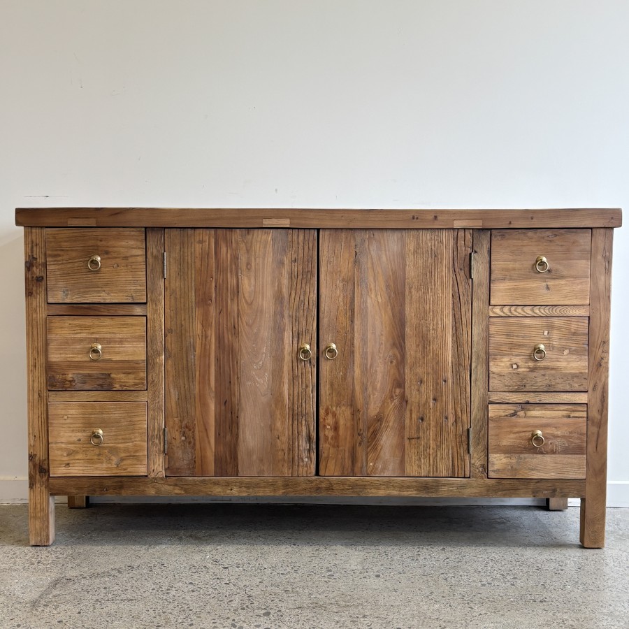 Henri Reclaimed Elm Rustic Sideboard