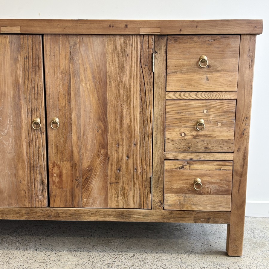 Henri Reclaimed Elm Rustic Sideboard