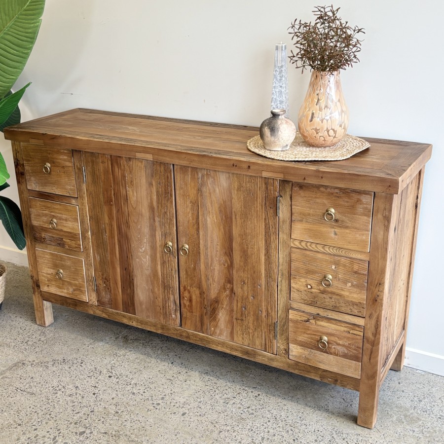 Henri Reclaimed Elm Rustic Sideboard