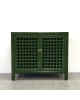 Lattice 2 Door Cupboard - Emerald