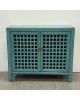 Lattice 2 Door Cupboard - Duck Egg Blue