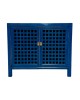 Lattice 2 Door Cupboard - Royal Blue