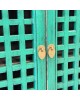 Lattice 2 Door Cupboard - Teal