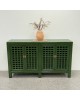 Lattice 4 Door Sideboard - Emerald Green