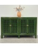 Lattice 4 Door Sideboard - Emerald Green