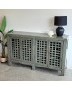 Lattice 4 Door Sideboard - Smoke