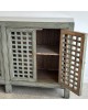 Lattice 4 Door Sideboard - Smoke