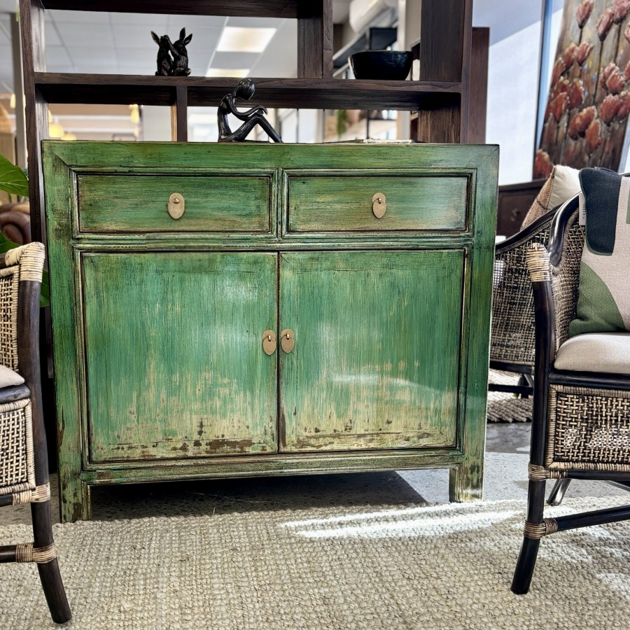 Loui Sideboard - Distressed Sea Green