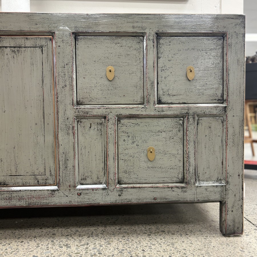 Far East Morocco Sideboard - Glossy Grey