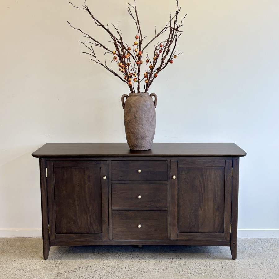 Rocco 3 Drawer Sideboard - Warm Iron Brown