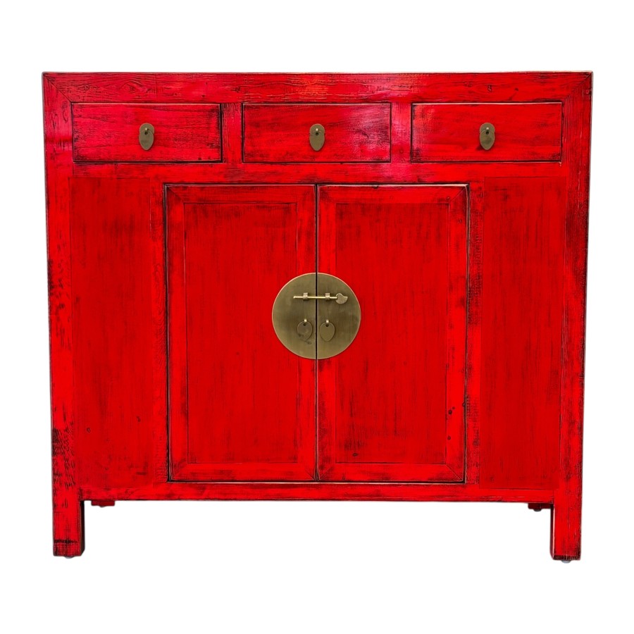 Far East Sunny Sideboard - Chilli Red