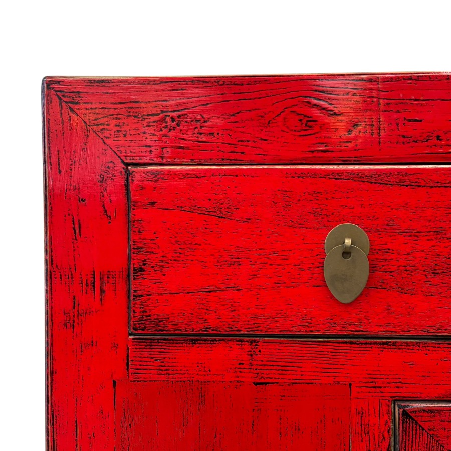 Far East Sunny Sideboard - Chilli Red