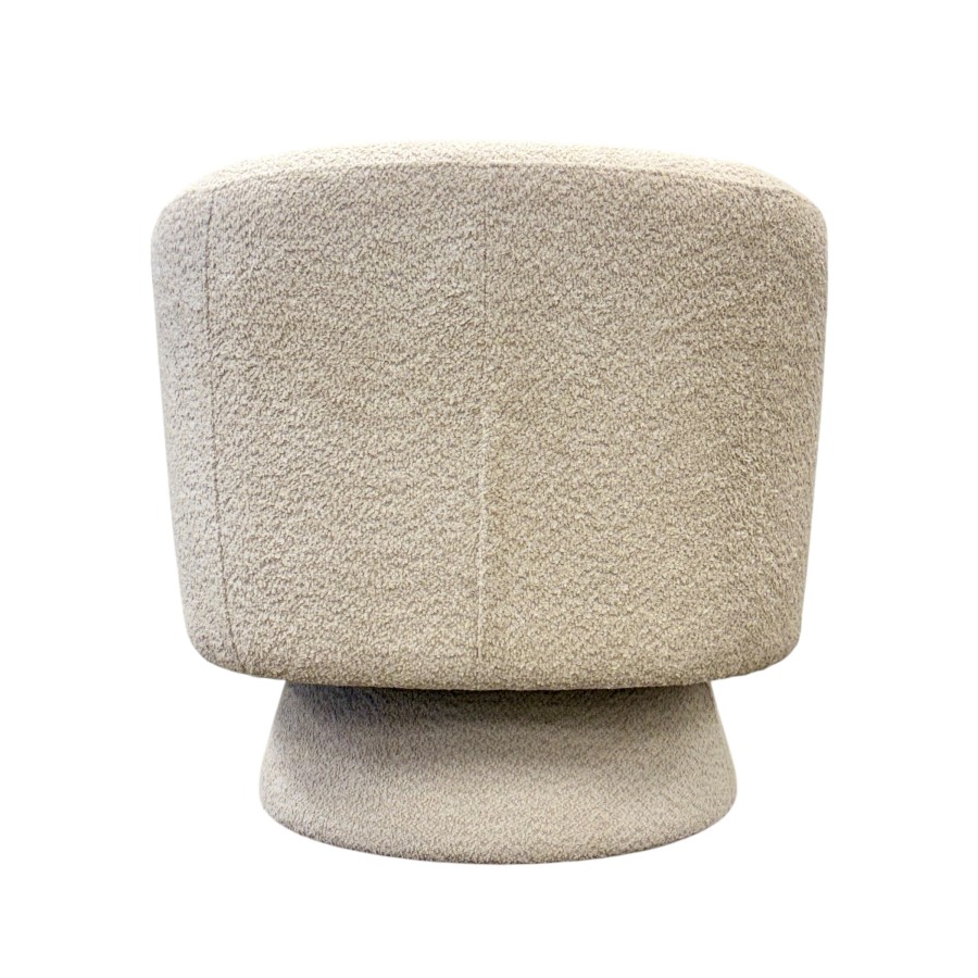 Jenna Swivel Chair - Pebble
