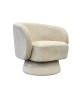 Jenna Swivel Chair - Pebble