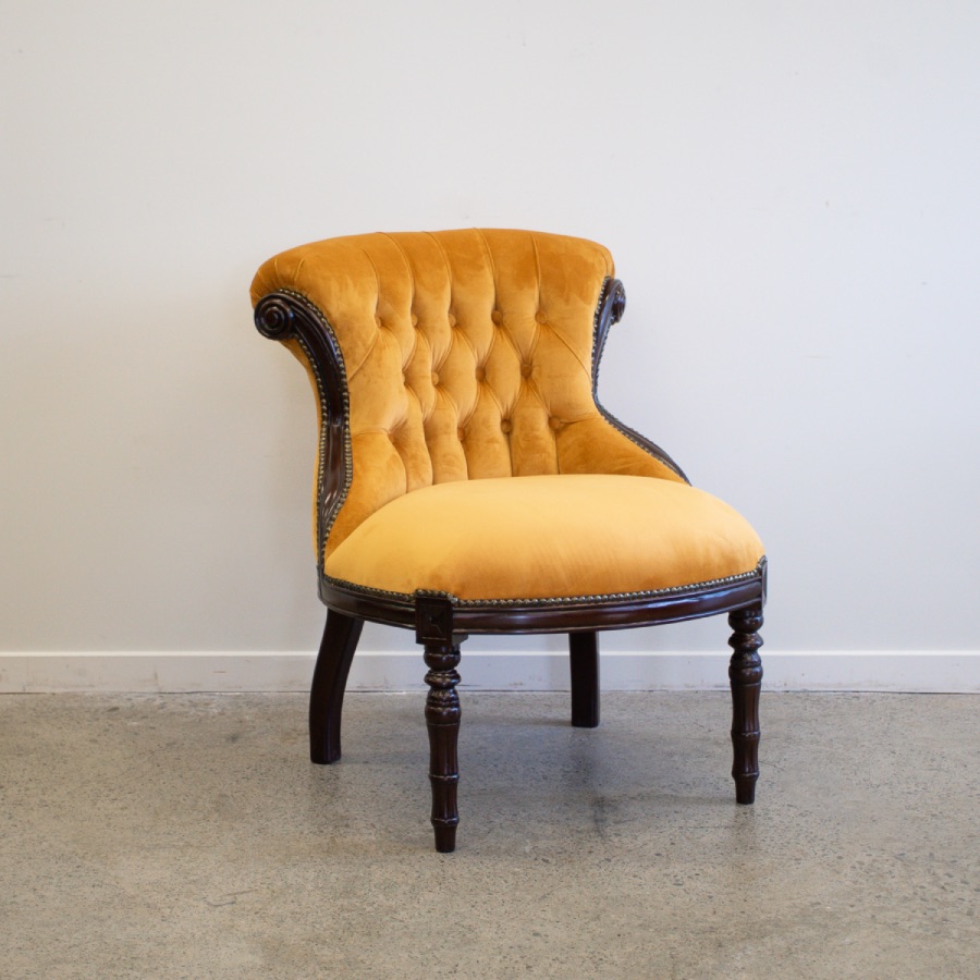 Milan Accent Chair - Gold
