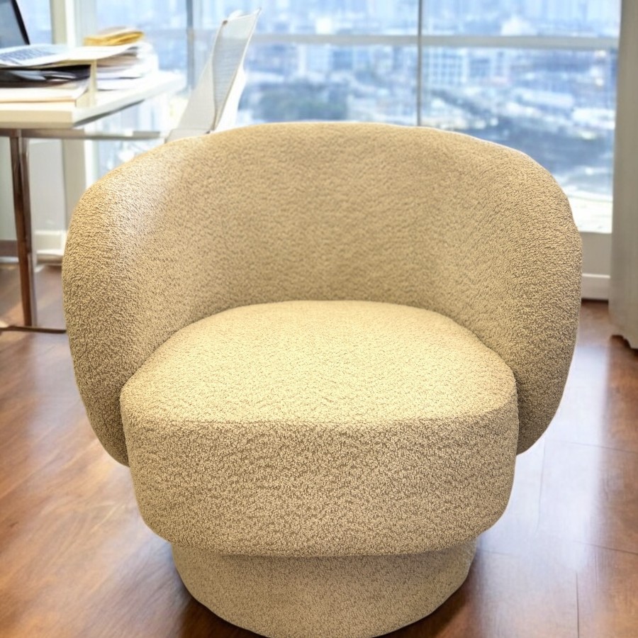 Jenna Swivel Chair - Beige