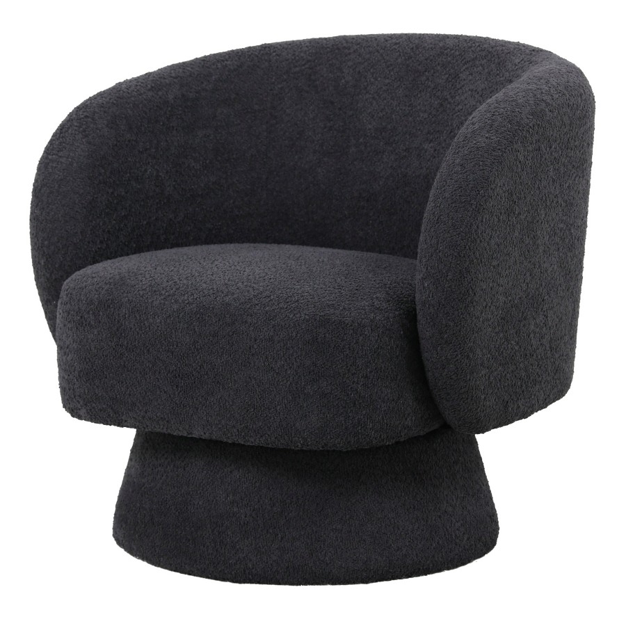 Jenna Swivel Chair - Charcoal