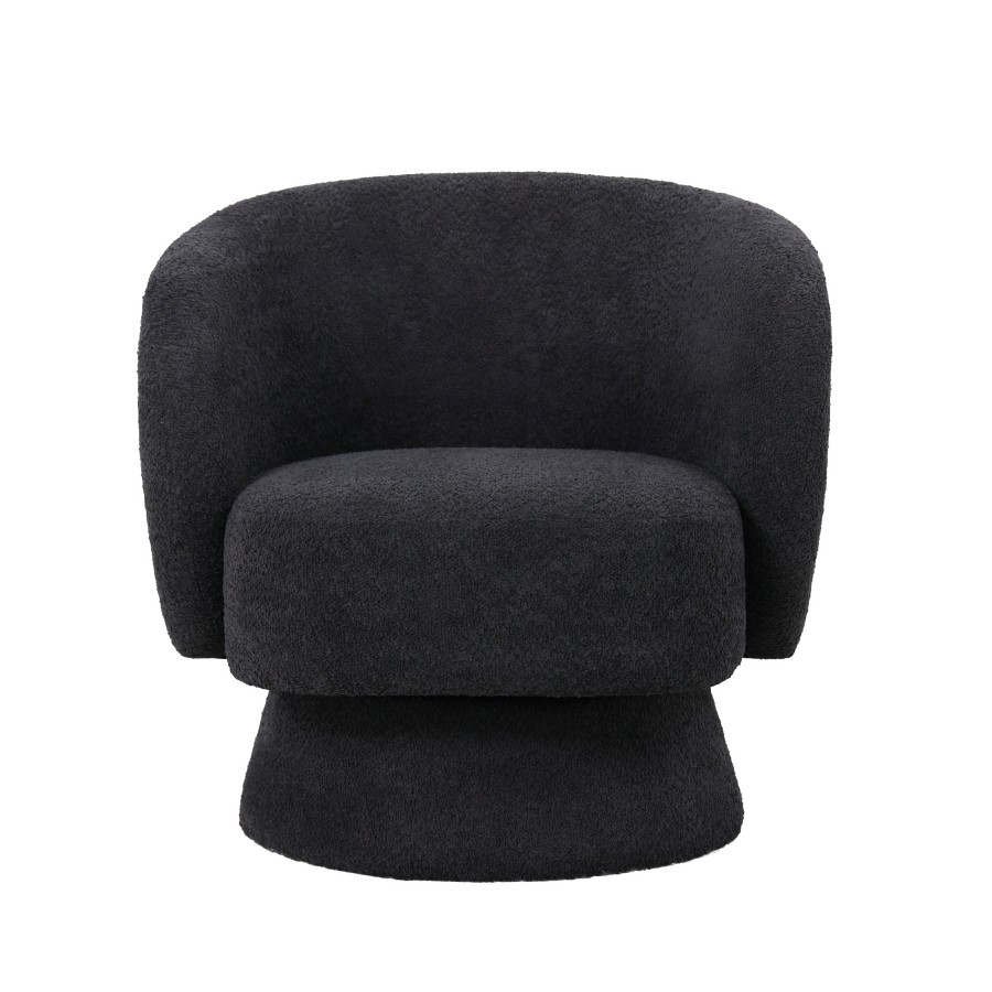 Jenna Swivel Chair - Charcoal