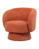 Jenna Swivel Chair - Rust