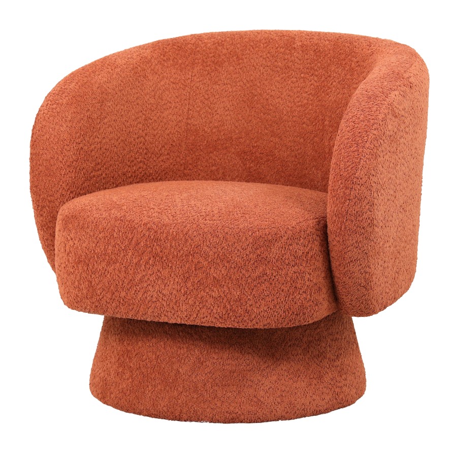 Jenna Swivel Chair - Rust