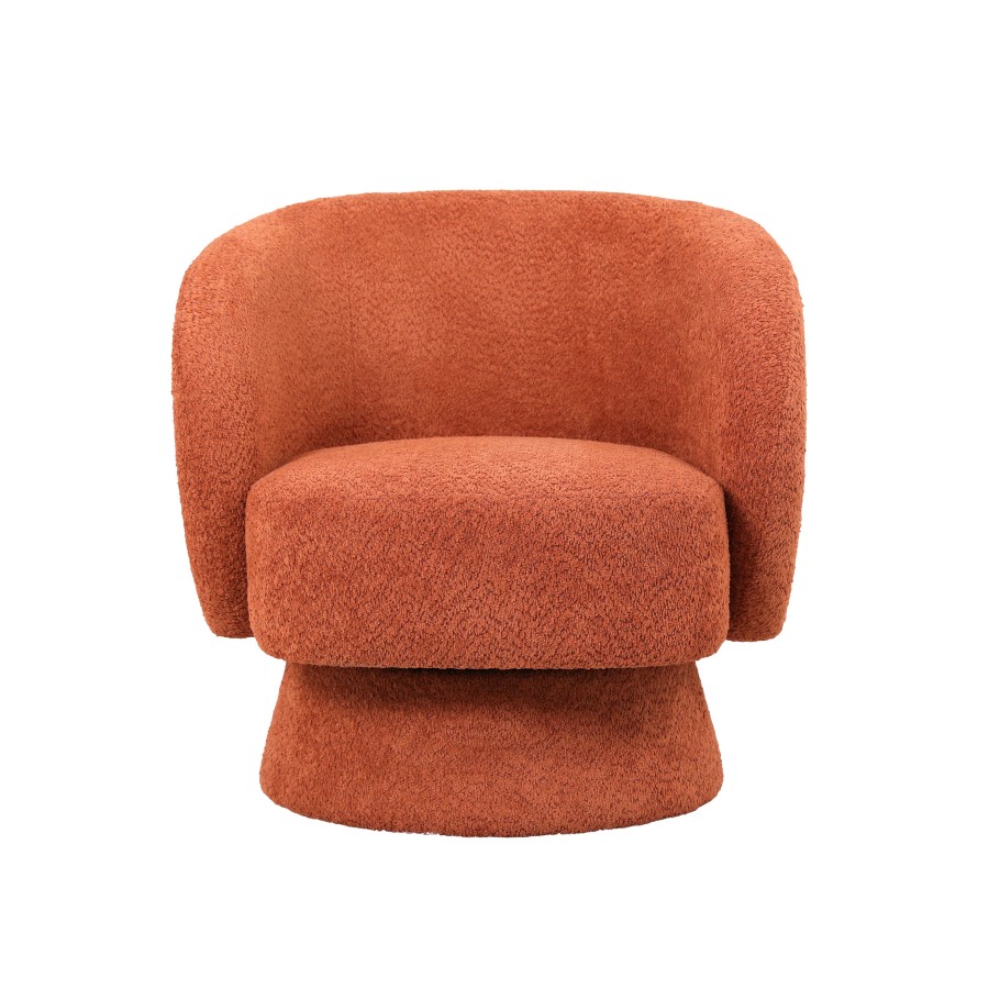 Jenna Swivel Chair - Rust