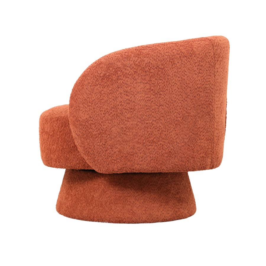 Jenna Swivel Chair - Rust