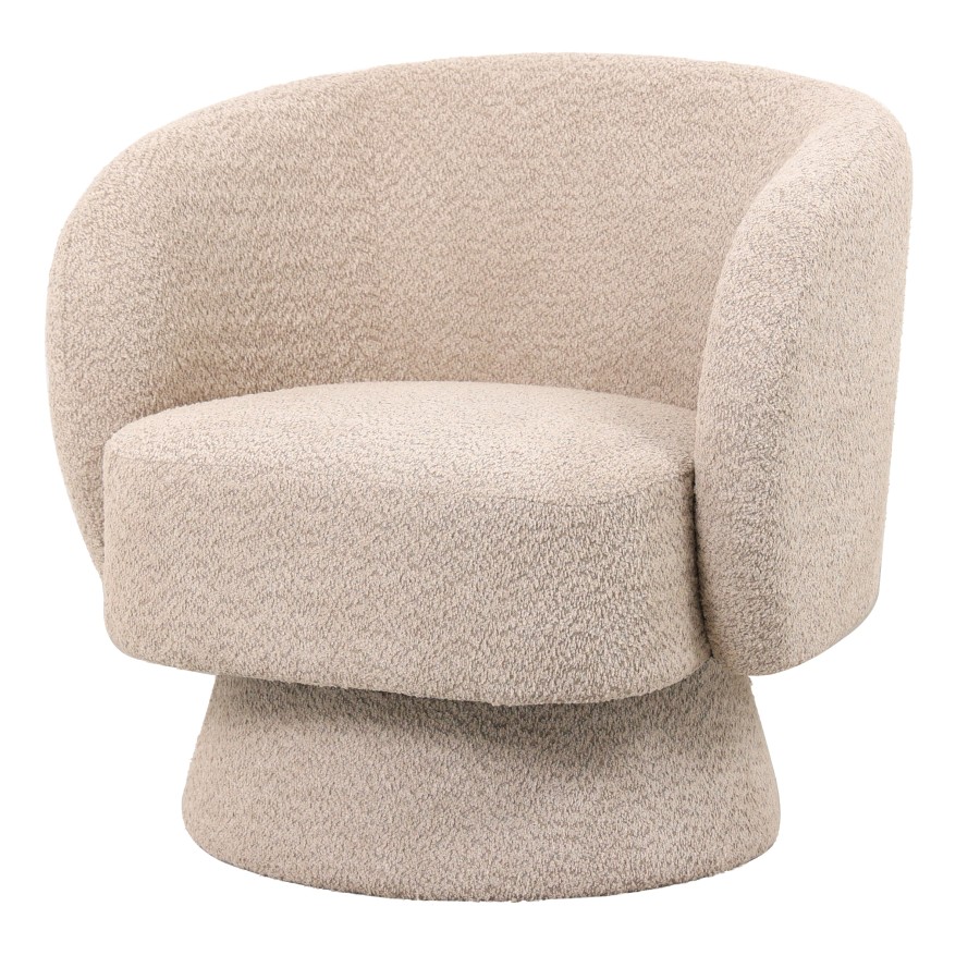 Jenna Swivel Chair - Beige