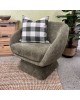 Lolo Swivel Chair - Plush Olive