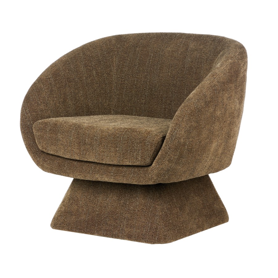 Lolo Swivel Chair - Plush Olive