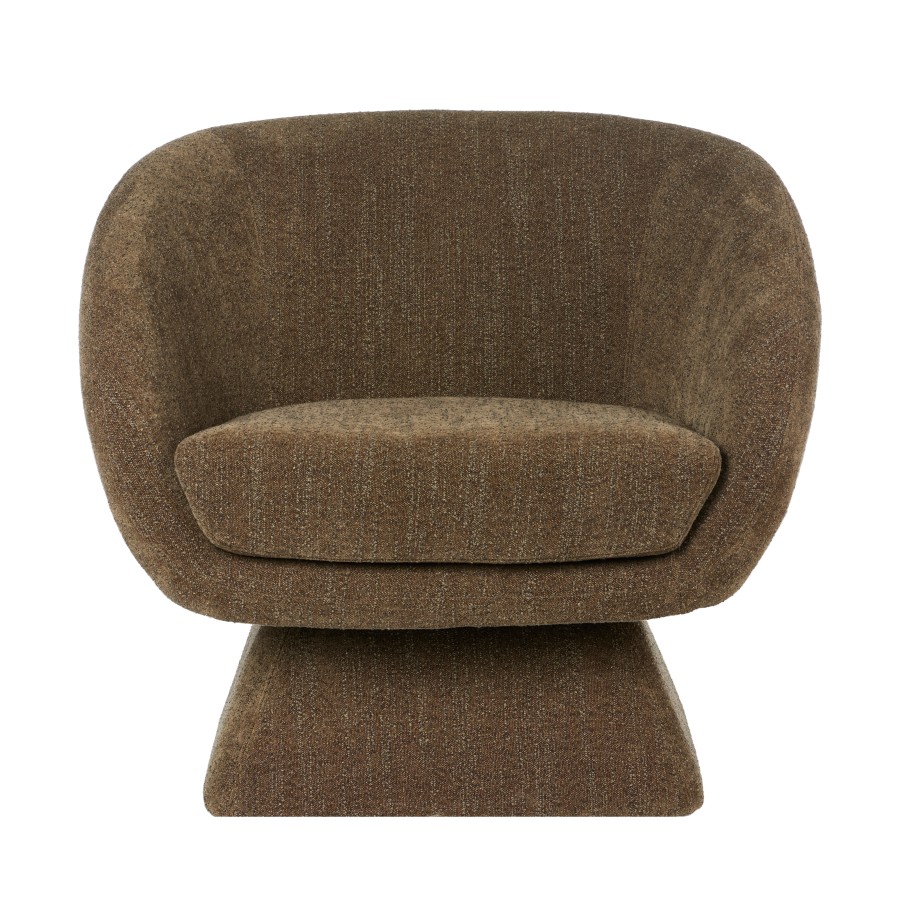 Lolo Swivel Chair - Plush Olive