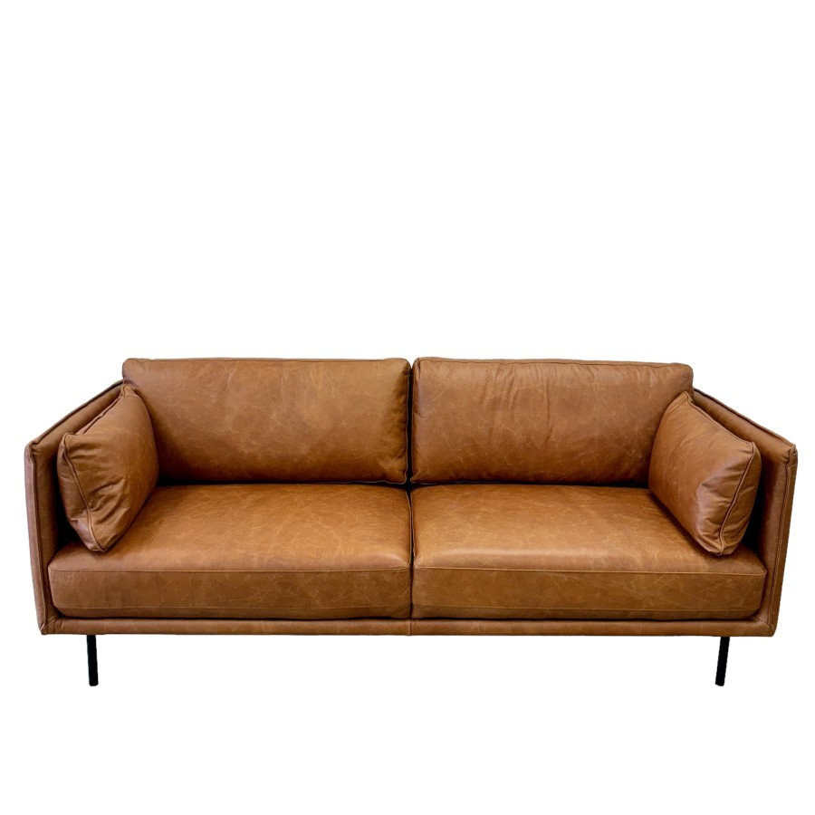 Hunter Leather Sofa - Caramel