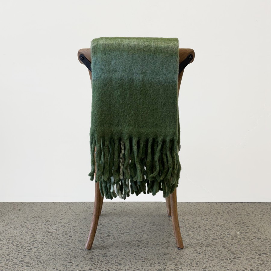 Bliss Wool/Mohair Throw - Green