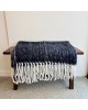 Bliss Wool/Mohair Throw - Marle Black