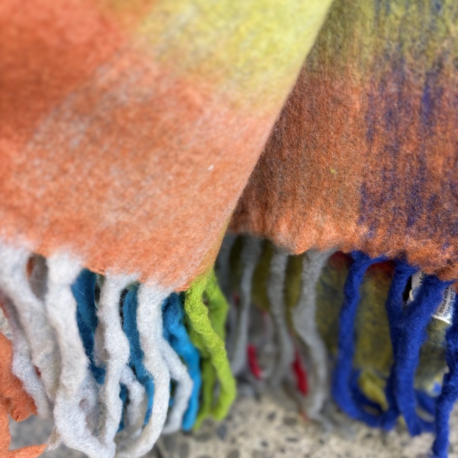 Bliss Wool/Mohair Throw - Bright Multi