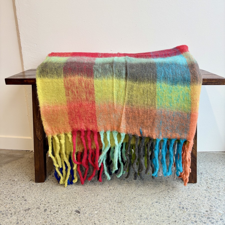 Bliss Wool/Mohair Throw - Bright Multi