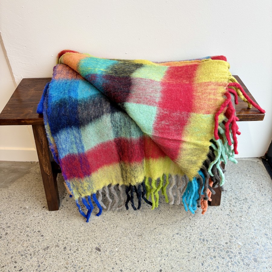 Bliss Wool/Mohair Throw - Bright Multi