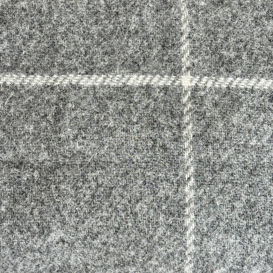 100% NZ Wool Throw - Grey Check