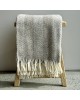 100% NZ Wool Throw - Natural Stripe