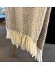 Woola 100% NZ Wool Throw - Natural Stripe