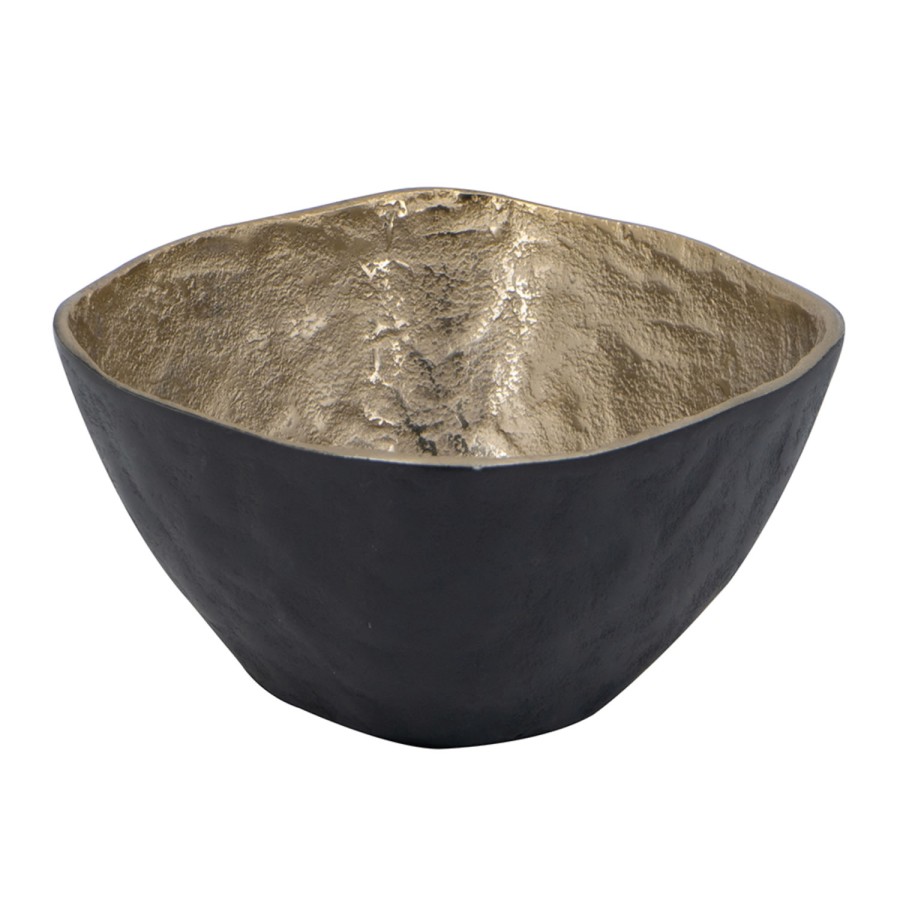Black and Gold Square Bowl