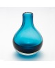 Glass Drop Bud Vase - Blue