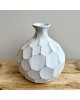 Honeycomb Whitewash Vase