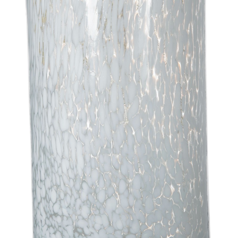 Jasper Glass Vase - Snow