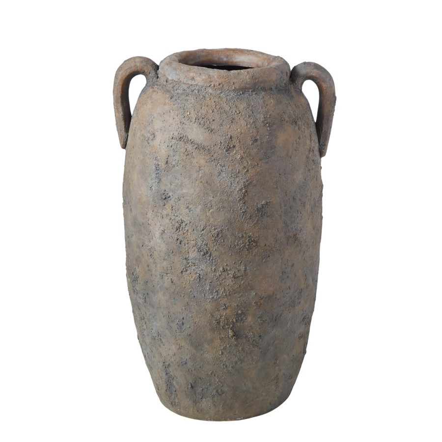 Rustic Ceramic Pot - Slate Brown