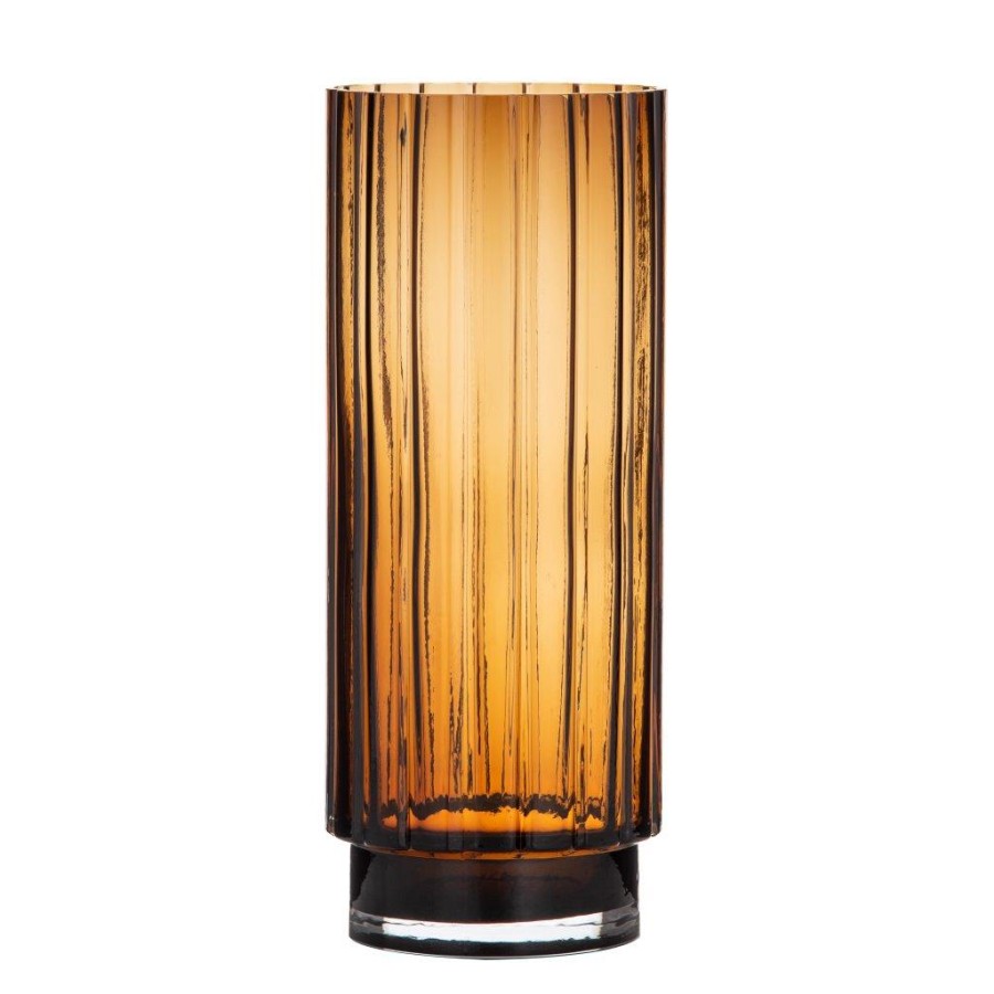 Zaira Tall Vase - Amber